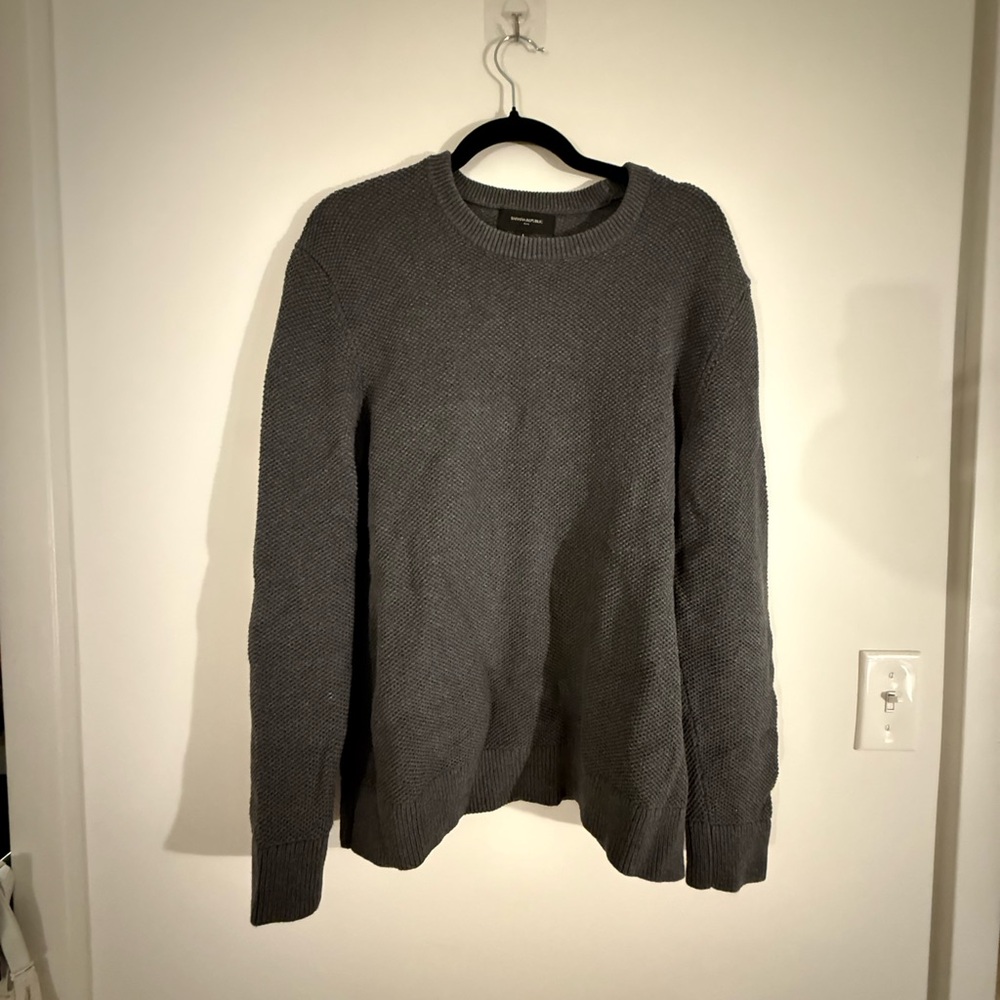 Banana Republic Charcoal Crewneck Sweater